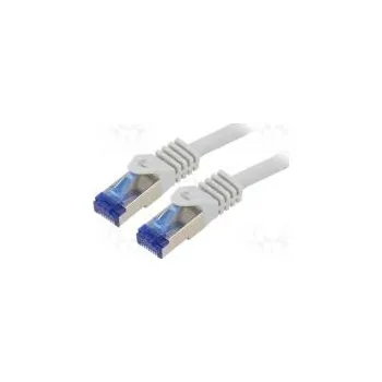 Síťový kabel Patch cord S/FTP 6a lanko Cu LSZH šedá 3m 26AWG -20÷75°C