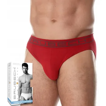 Pánské spodní prádlo Pánské bezešvé slipy BRUBECK BE00290A - XXL