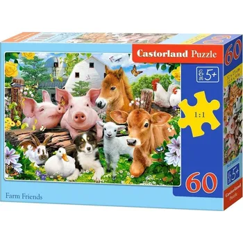 Puzzle Castorland 60dílné Puzzle 60dílné Farmářské přátelé CASTOR Puzzle