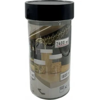 Dóza na potraviny NÁDOBA NA SYPKÉ POTRAVINY TĚSTOVINY MOUKU SŮL 2,4L