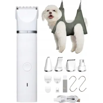 Bezpečnostní kamera Maszynka Do Pielęgnacji Psów WHDPETS Bezdrátový strojek na stříhání psů, 4 nástavce, USB