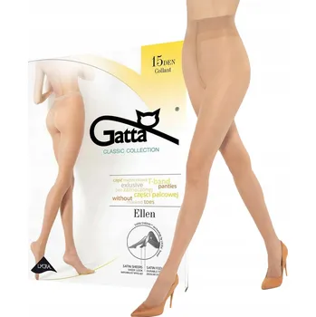 Dámské punčochy Punčocháče hladké Gatta Ellen 15den béžová Daino velikost 2