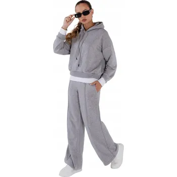 DStreet dámská tepláková souprava s kapucí šedá, velikost L