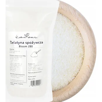 Jedlá Želatina Kuchnia Zdrowia 1 kg Bloom 280, s vysokým obsahem bílkovin