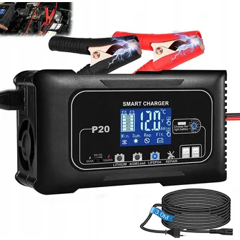 Nabíječka autobaterie P20 10A AUTOMATICKÁ NABÍJEČKA AKUMULÁTORŮ 12V/24V - SMART NABÍJEČKA 20A