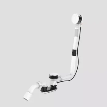 Sifon sifon vanový 831 65 bovden 1 m s ovládáním chrom 35.060.00.0000 vanový odtokový komplet s přepadem je určen pro všechny typy van