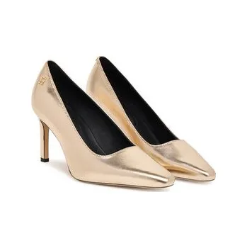 Dámské lodičky Lodičky Tommy Hilfiger Logo Metallic Pump Slanted Hl FW0FW08994 Zlatá 36