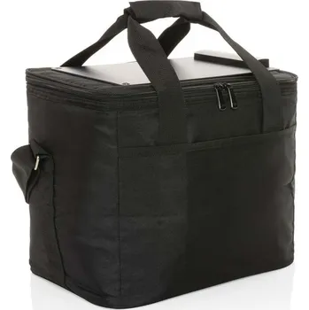 Chladící taška se solárním panelem 5W Pedro z RPET AWARE - Barva Černá