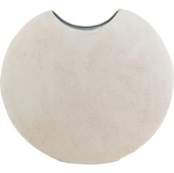 Váza Kovová váza Ibbo L – bílá, 42 cm