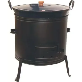 kotlíky Kotel s poklicí 85 l a kotlina 60 cm bez kouřovodu