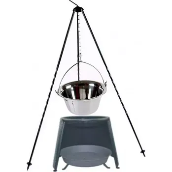 Outdoor vaření Trojnožka s kotlíkem 8 l