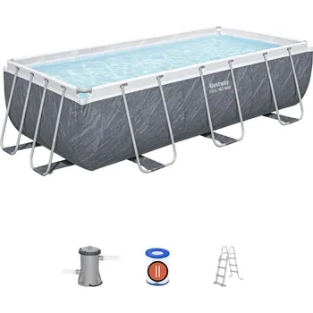 Bazén Bestway Bazén Steel Pro Max Marble 404 x 201 x 100 cm s příslušenstvím