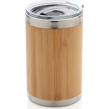 Termohrnek Bambusový termohrneček Coffee to go - Barva Hnědá