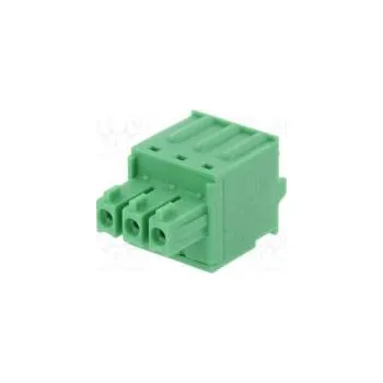 Rozpojovací svorkovnice 3,81mm póly 3 přímý zástrčka zásuvka