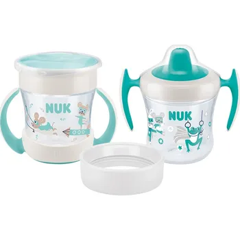 Kojenecká láhev Dětský hrníček Mini Cups NUK 360° s víčkem neutral