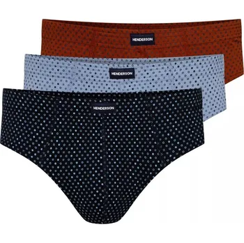 Pánské tanga Pánská tanga 3 pack 1446 Basic k661 - HENDERSON vícebarevná L