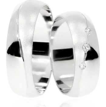 Prsten Zlatnictví Helios Zlaté snubní prsteny L-39/5,8 Kameny: Se Zirkony