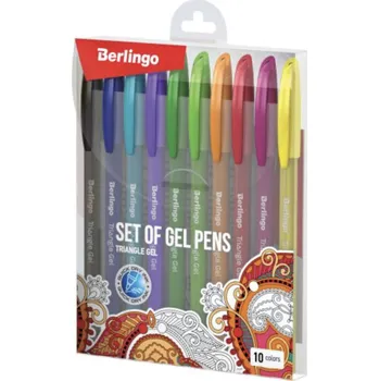 Colorino Sada gelových per Berlingo – 10 ks, modrá, 0,5 mm