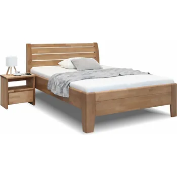 Postel Dřevěná postel z masivu CONCEPTA, 140x200, masiv buk