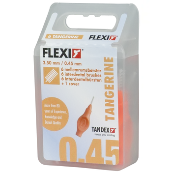 Mezizubní kartáček Tandex Flexi 0,45 mm 6 ks oranžový