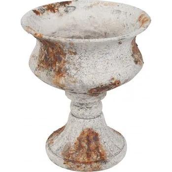 Zahradní dekorace Váza Jamiro M – šedá, 17,5 cm