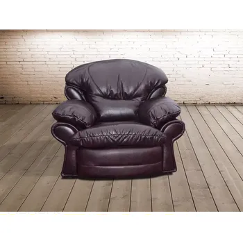 Křeslo ASKONT Aston Kožené křeslo 1M Područky kožené / dřevěné