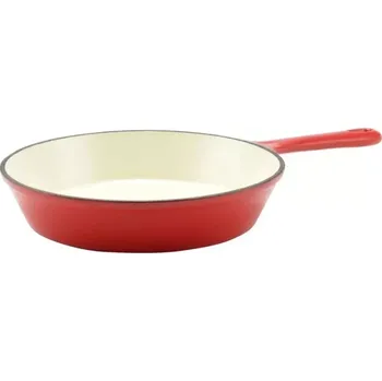 Pánev Pánev litina/smalt 24 cm červená