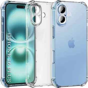 Pouzdro na mobilní telefon Techsuit - nárazuvzdorný čirý silikon - iPhone 16 - čirý