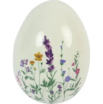Velikonoční dekorace Camila Keramické Vejce 16,5 Cm Bílé