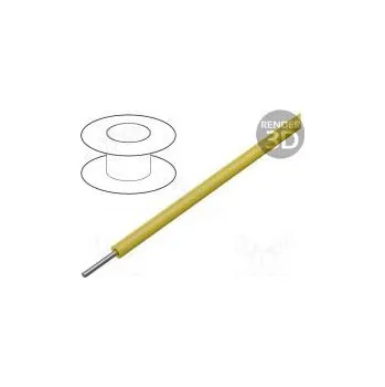 elektrický kabel Vodič HookUp Wire PVC drát Cu 20AWG žlutá PVC 300V 30,5m