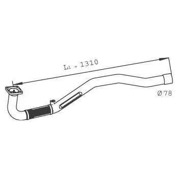 Auto-moto Výfuková trubka POLMO 64.271