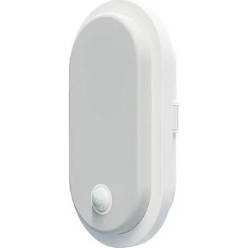 PANLUX LED svítidlo s PIR senzorem OVAL LED S 10W bílá