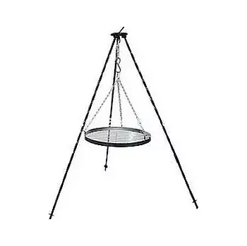 Outdoor vaření Trojnožka 1 m ocelová a rošt 35 cm s pásovinou