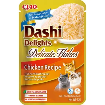 Krmivo pro kočku Inaba Churu Cat Dashi Delights Deli Flakes Chicken 40 g
