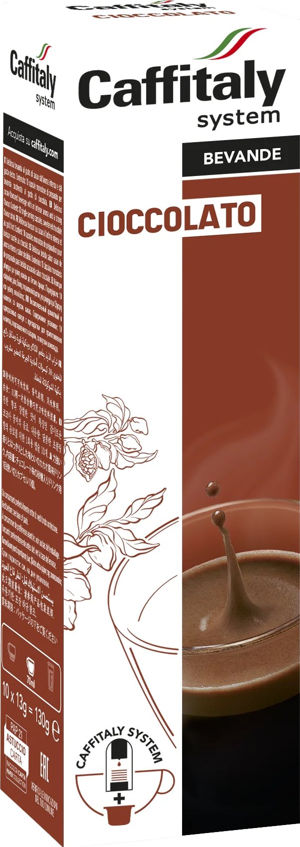 Kapsle Caffitaly čokoláda Bevanda al Cacao 10kusů do Tchibo Cafissimo