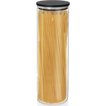 Dóza na potraviny SKLENĚNÁ NÁDOBA NA SÝPKÉ POTRAVINY S VÍKEM A TĚSNĚNÍM NA TĚSTOVINY