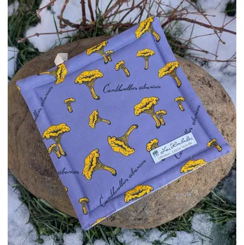 Kuchyňská zástěra Les Houbeles Chňapka "Lišky" - modrá