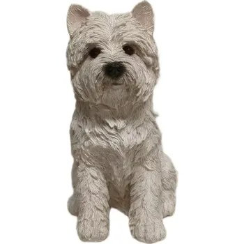 Zahradní dekorace Prodex G006 pes westík sedící velký 30 x 21 polyston