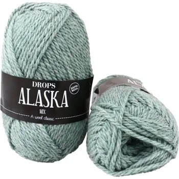 Příze Drops Alaska MIX 65 zelená šalvěj