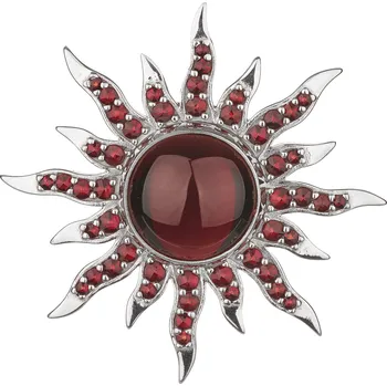 Brož Granát Turnov 15074645001 stříbrná