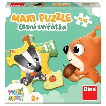 puzzle pro nejmenší První hraní: Lesní zvířátka 15 maxi Puzzle