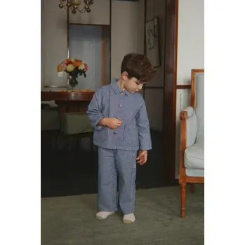 Chlapecké kalhoty Dětské rifle Konges Sløjd LUC PANTS GOTS KS104957.PPY2 modrá 55X, vel. 116