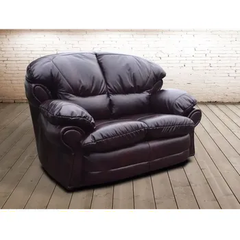 Pohovka ASKONT Aston Kožená pohovka 2M Područky kožené / dřevěné