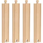 Dřevěné koleje střední rovné 16 x 4 cm…