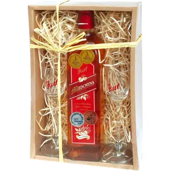 Víno Medovina Kitl 0,5l 12,3% se skleničkami + Dárkové balení
