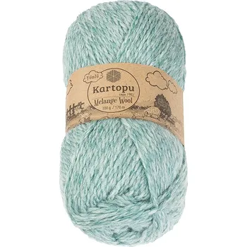 Příze Bellatex Příze MELANGE WOOL Zelená