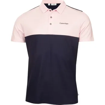 Pánské oblečení Tričko Calvin Klein Golf Nvy-Pnk 1222572 2X Large