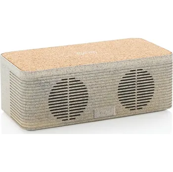 Bluetooth reproduktor Bezdrátový reproduktor a nabíječka z pšeničné slámy - Barva Zelená