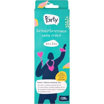 Albi Svítící sada Srdce 3 ks