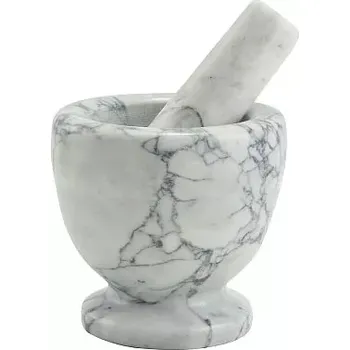 Kuchyňský mlýnek Hmoždíř 10,5 cm světlý mramor